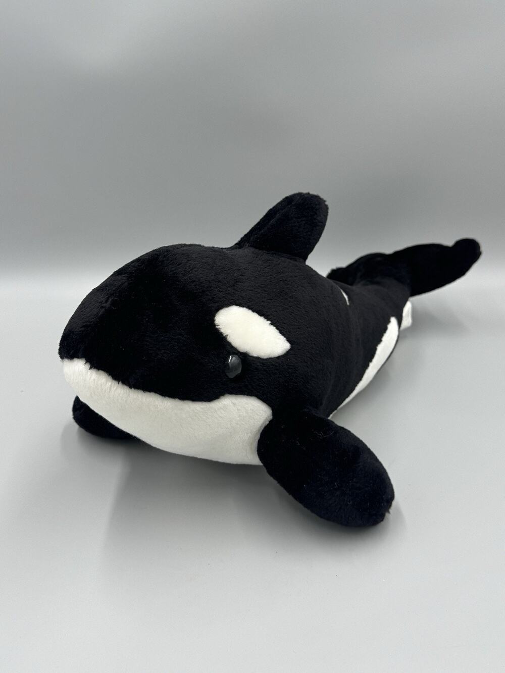 Vintage 2002 Toy Network Orca Killer Whale Plush 18” Stuffed Ocean Animal